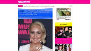 Stratpharma products being used in a Perez Hilton Blog Article