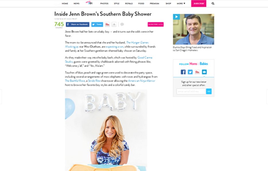 Jenn Brown using Stride Rite Sneakers in a Moms and Babies Blog Article