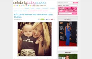Jenn Brown using Stride Rite Sneakers in a Celebrity Baby Scoop Blog Article