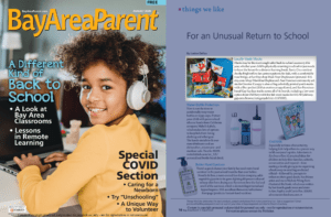Locally Made Masks in a Bay Area Parent Magazine Article