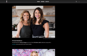 Cali'Flour Foods recipe being made by DeAnna Stagliano and Cristine Lakin in a E! News Blog Article
