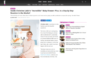 Celebrity Christine Lakin using evolur products in a E! News Blog Article