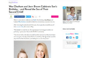 Celebrity Jenn Brown using evolur products in a People Babies blog Article