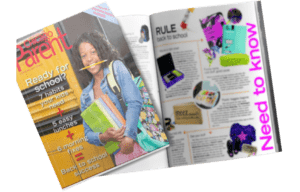 Mabel's labels products in a Chicago Parent Magazine Article