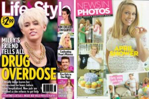 Kendra Wilkinson using Posh Mommy products in a Life and Style Magazine Article