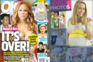 Kendra Wilkinson using Posh Mommy products in a OK! Magazine Article