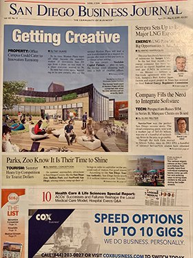 May 2019 San Diego Business Journal Cover