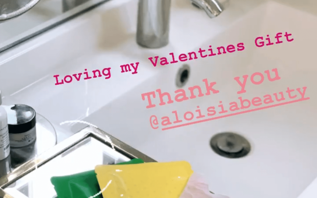 Erin Ziering mentioning Aloisa Beauty in her Instagram Stories