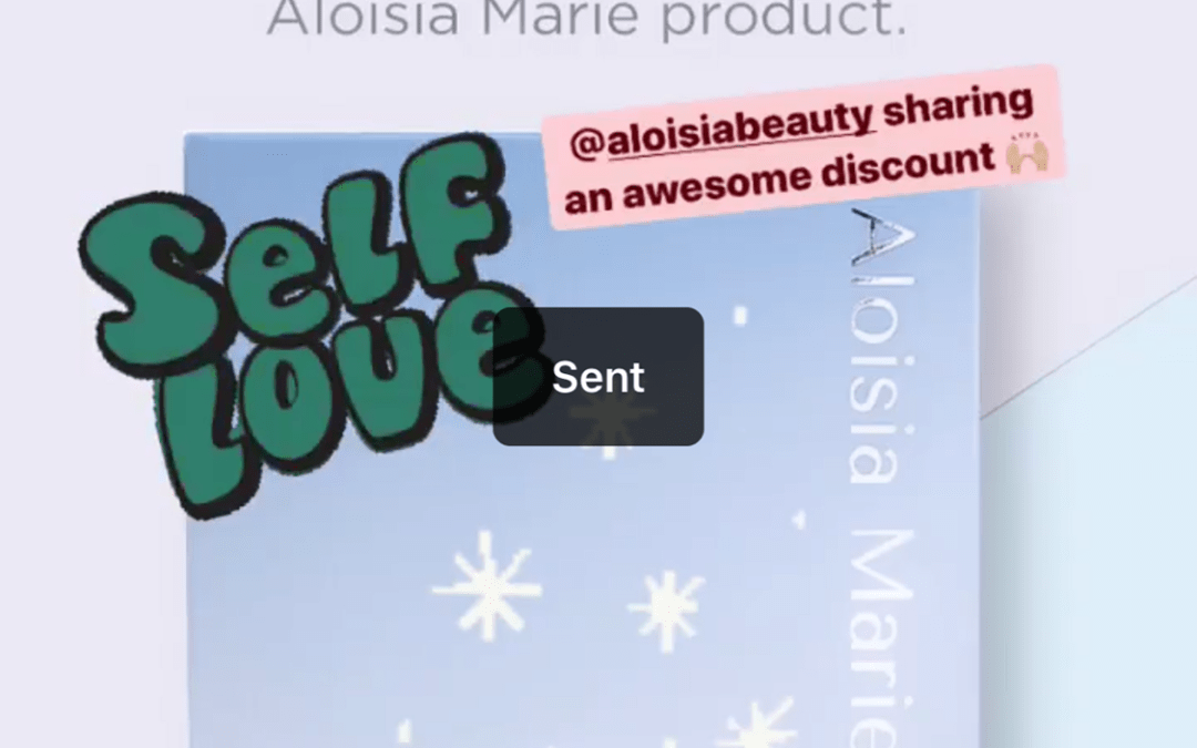 Moms In Cars Blog mentioning Aloisa Beauty in her Instagram Stories